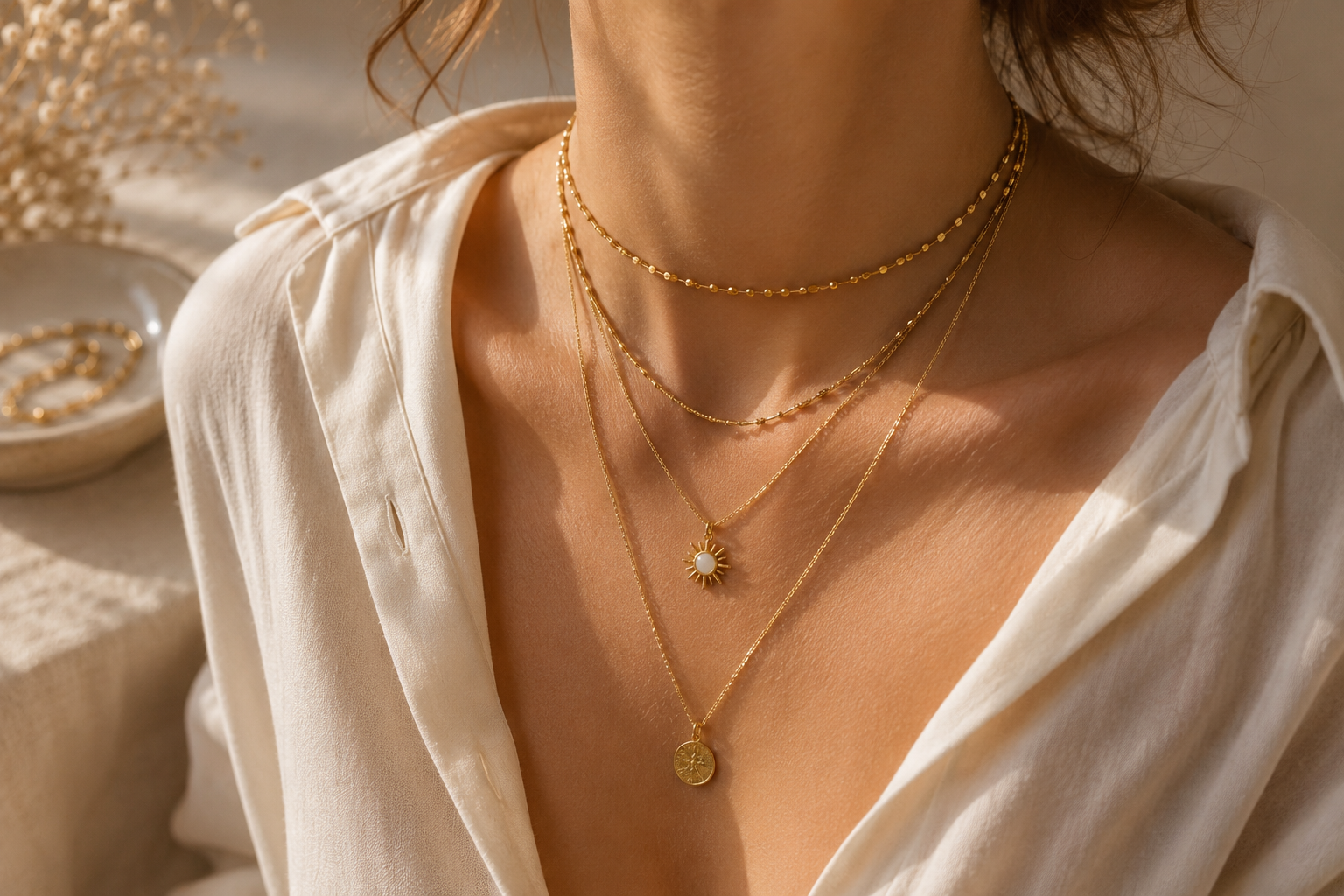 Layering di collane: come sovrapporne più senza sbagliare