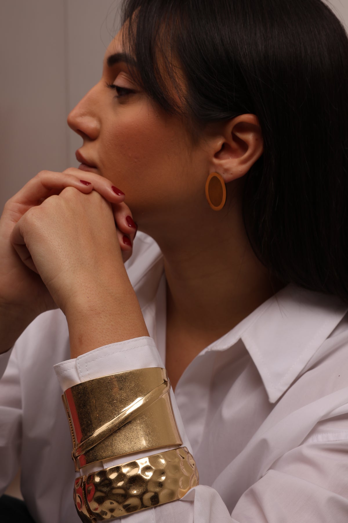 Bracciale schiava oro satinato elegante donna Dudu Bijoux Aversa